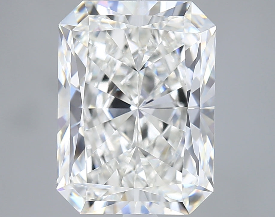 5.05 Carat Radiant Shaped, Ideal Cut, F Color, VVS2 Clarity, IGI Certified Lab Grown Diamond
