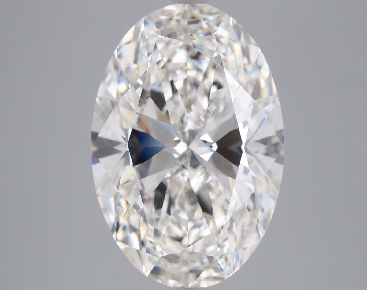 5.01 Carat Oval Shaped, Ideal Cut, G Color, VVS2 Clarity, IGI Certified Lab Grown Diamond