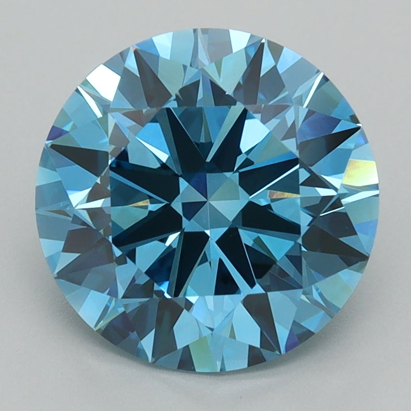 2.99 Carat Round Shaped, Ideal Cut, VVS2 Clarity, IGI Certified Lab Grown Diamond