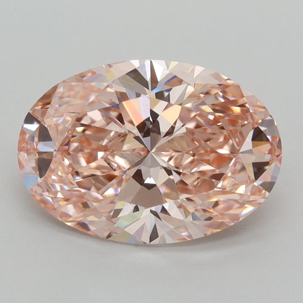 3.02 Carat Oval Shaped, Ideal Cut, VVS2 Clarity, IGI Certified Lab Grown Diamond