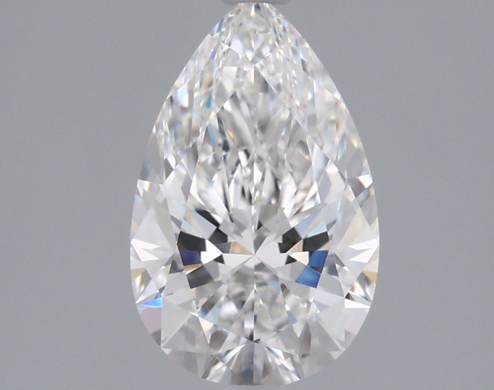 1.55 Carat Pear Shaped, Ideal Cut, F Color, VVS2 Clarity, IGI Certified Lab Grown Diamond