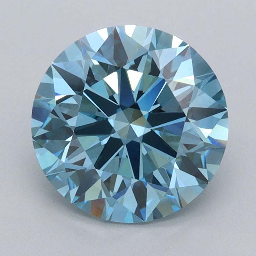 2.50 Carat Round Shaped, Ideal Cut, VVS2 Clarity, IGI Certified Lab Grown Diamond