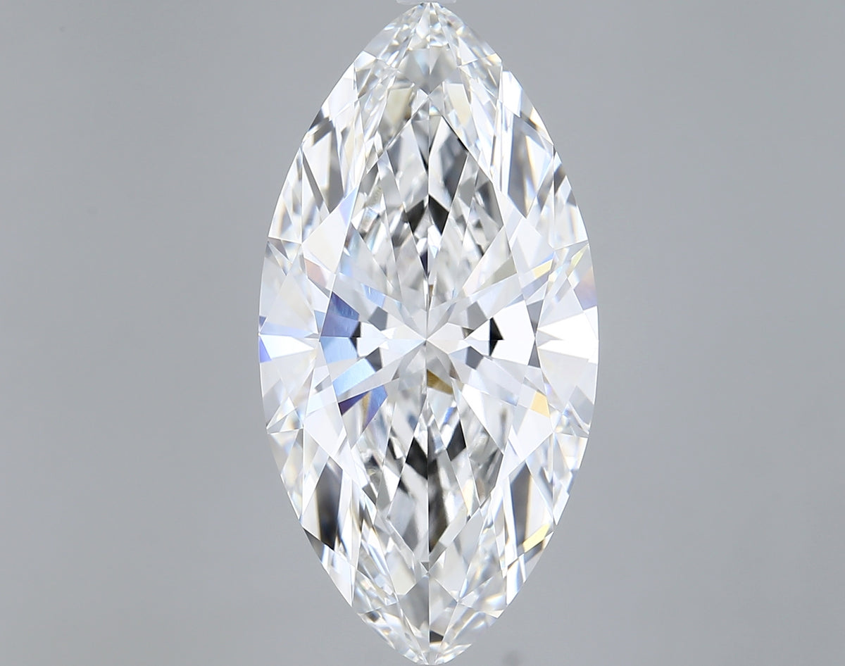 10.05 Carat Marquise Shaped, Ideal Cut, E Color, VVS2 Clarity, IGI Certified Lab Grown Diamond