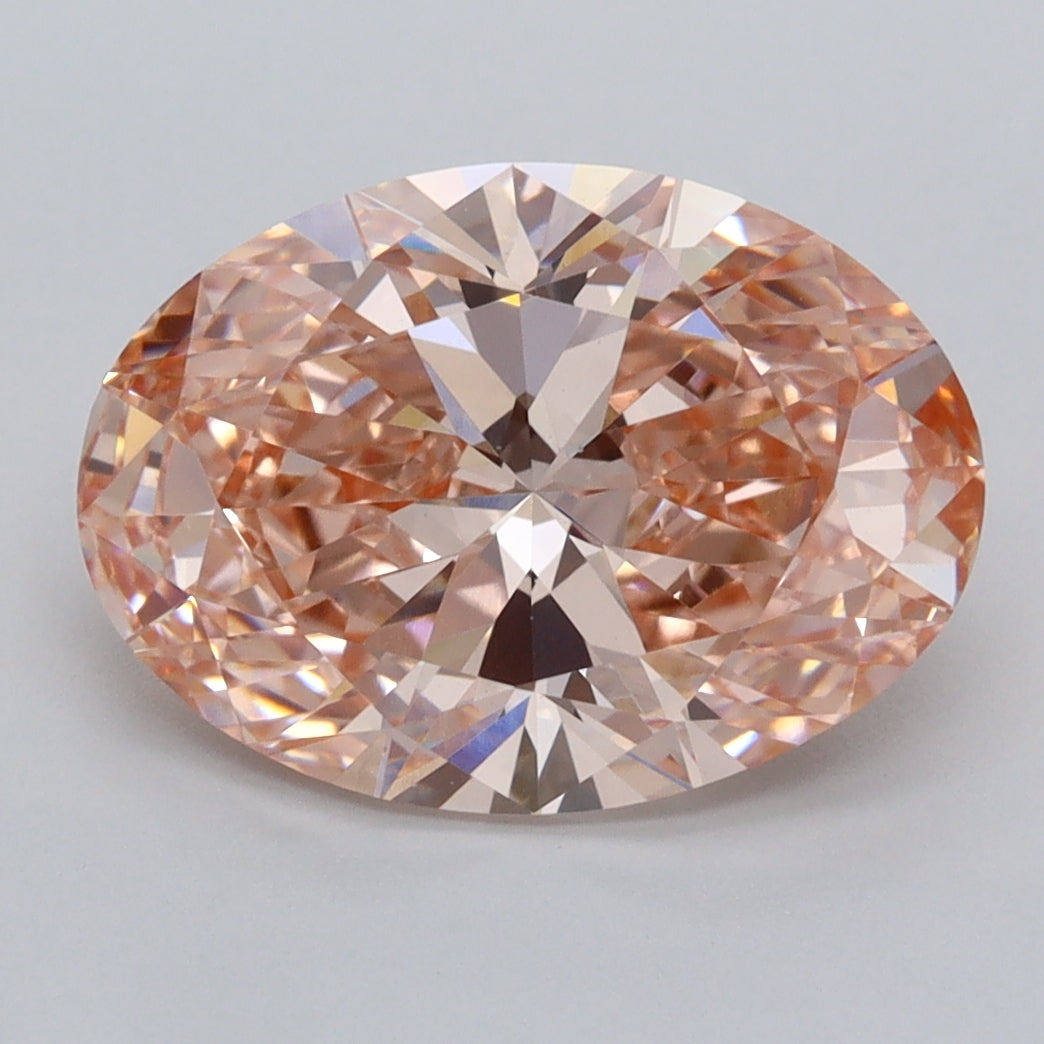 3.55 Carat Oval Shaped, Ideal Cut, VVS2 Clarity, IGI Certified Lab Grown Diamond