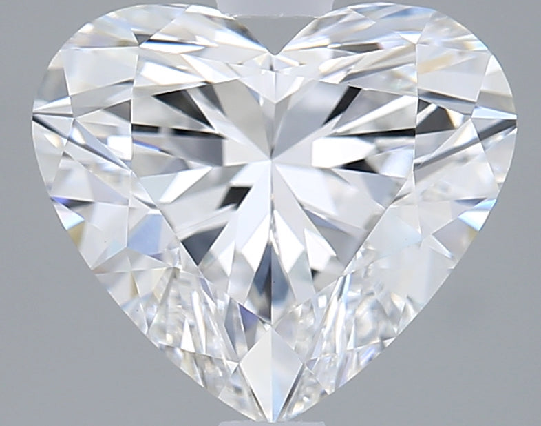 2.58 Carat Heart Shaped, Ideal Cut, D Color, VVS2 Clarity, IGI Certified Lab Grown Diamond