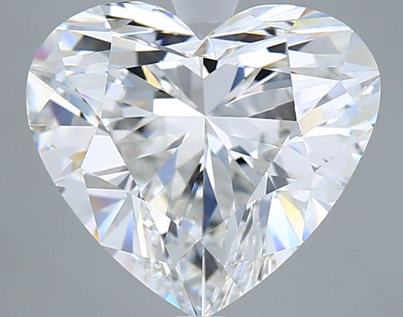 5.07 Carat Heart Shaped, Ideal Cut, E Color, VVS2 Clarity, IGI Certified Lab Grown Diamond