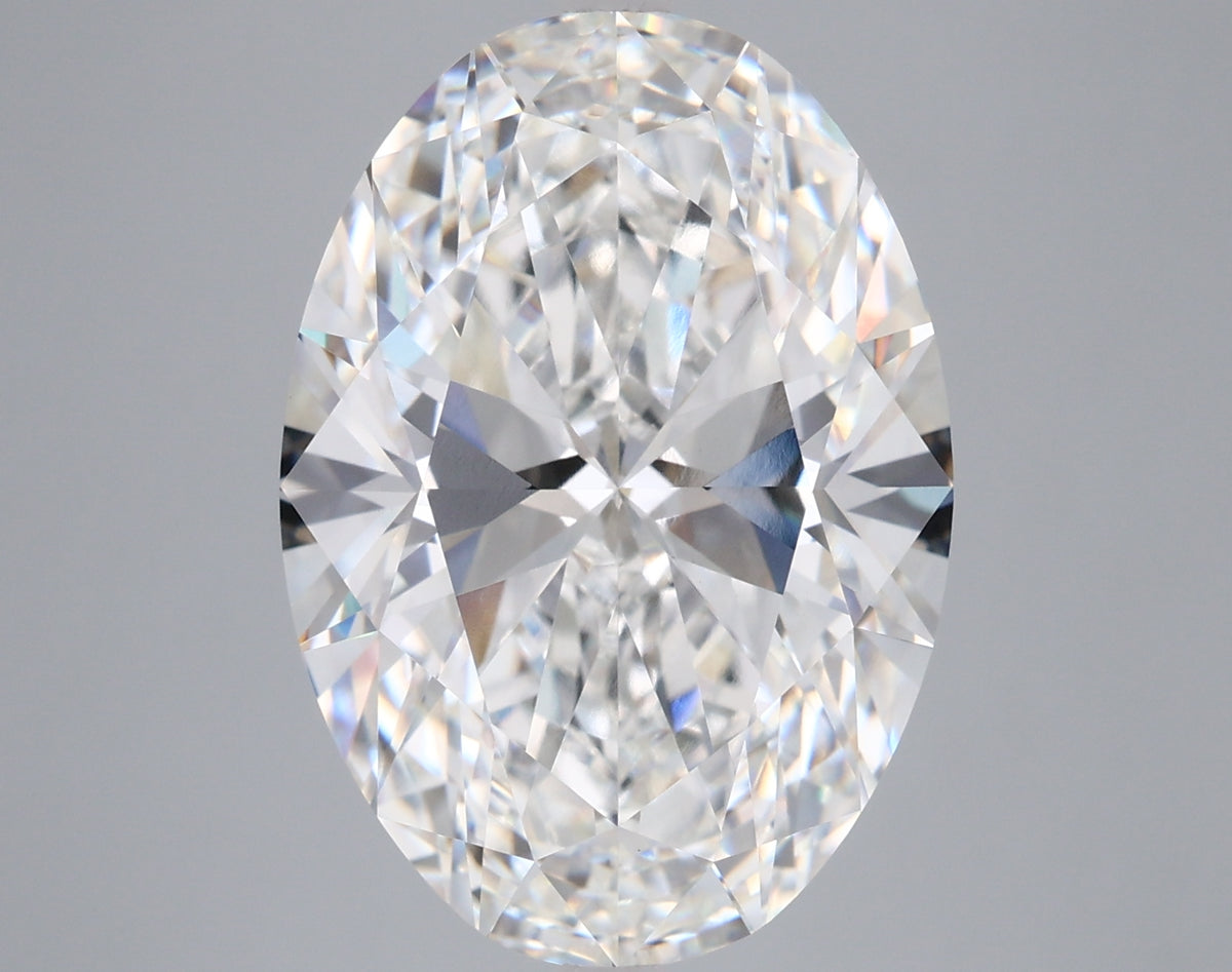 8.06 Carat Oval Shaped, Ideal Cut, F Color, VVS2 Clarity, IGI Certified Lab Grown Diamond