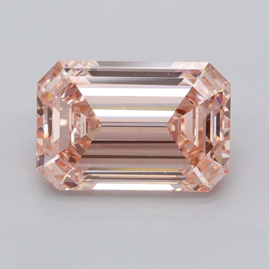 2.06 Carat Emerald Shaped, Ideal Cut, VVS2 Clarity, IGI Certified Lab Grown Diamond