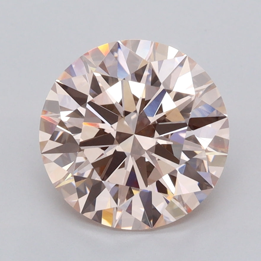 2.58 Carat Round Shaped, Ideal Cut, VVS2 Clarity, IGI Certified Lab Grown Diamond