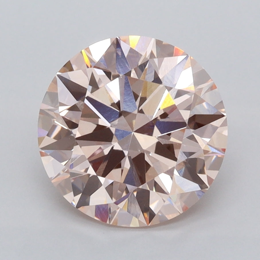 2.70 Carat Round Shaped, Ideal Cut, VVS2 Clarity, IGI Certified Lab Grown Diamond