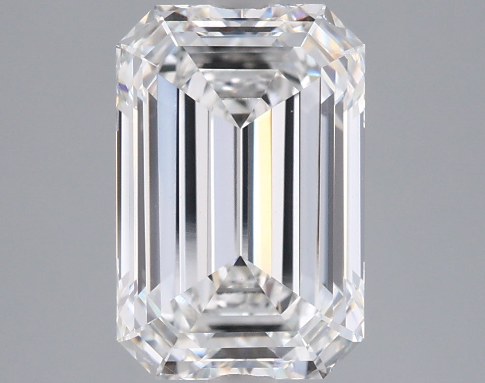 3.06 Carat Emerald Shaped, Ideal Cut, E Color, VVS2 Clarity, IGI Certified Lab Grown Diamond