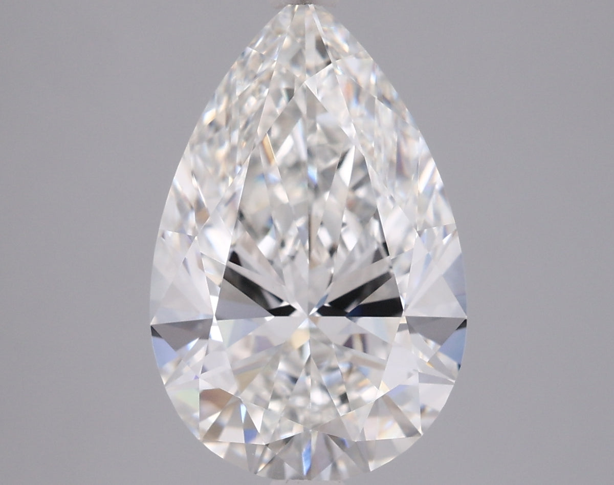 3.00 Carat Pear Shaped, Ideal Cut, E Color, VVS2 Clarity, IGI Certified Lab Grown Diamond