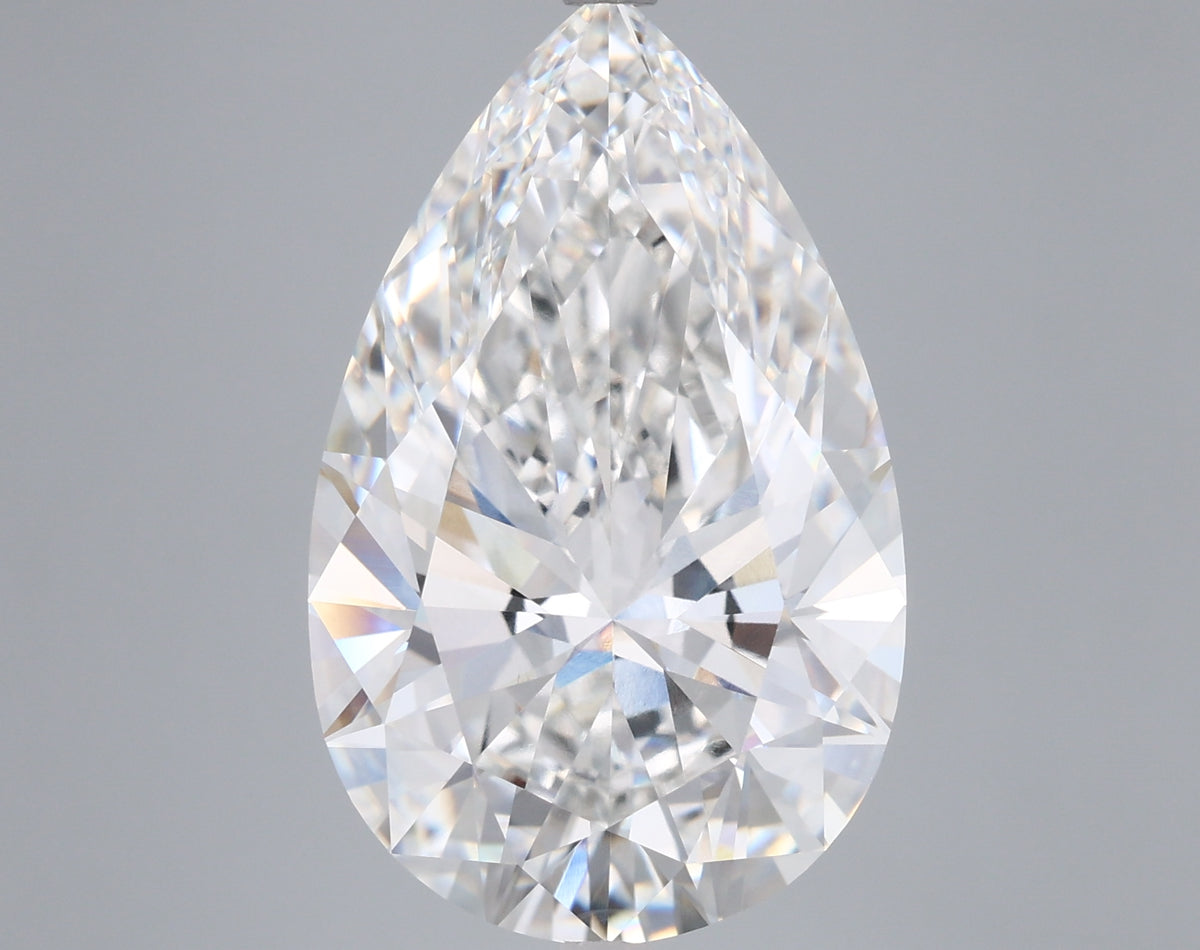 9.07 Carat Pear Shaped, Ideal Cut, E Color, VVS2 Clarity, IGI Certified Lab Grown Diamond