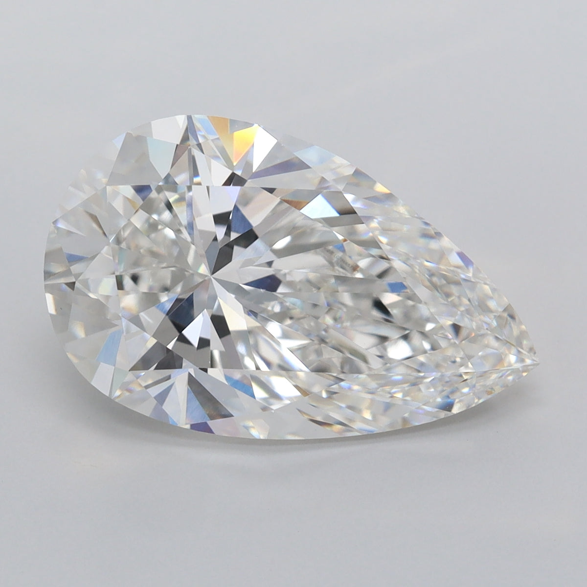 6.07 Carat Pear Shaped, Ideal Cut, E Color, VS1 Clarity, IGI Certified Lab Grown Diamond