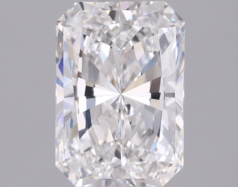 1.57 Carat Radiant Shaped, Excellent Cut, D Color, VVS2 Clarity, IGI Certified Lab Grown Diamond