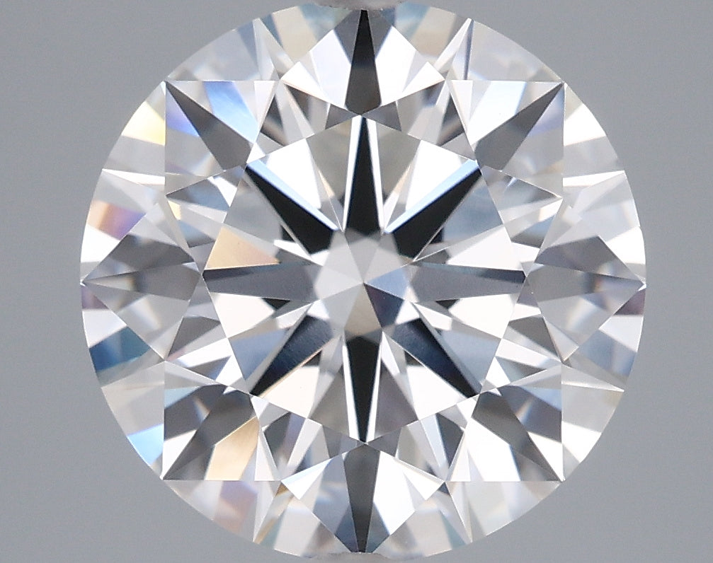 4.06 Carat Round Shaped, Ideal Cut, F Color, VVS2 Clarity, IGI Certified Lab Grown Diamond