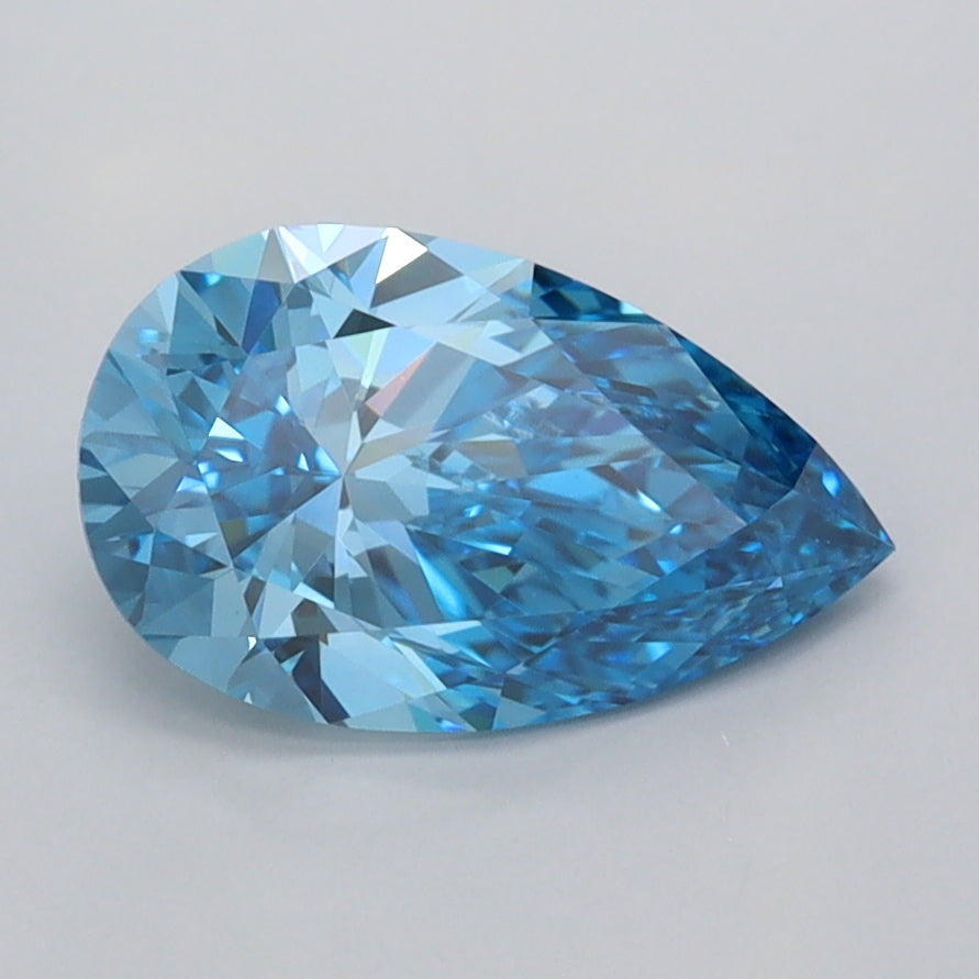 1.47 Carat Pear Shaped, Ideal Cut, VS1 Clarity, IGI Certified Lab Grown Diamond