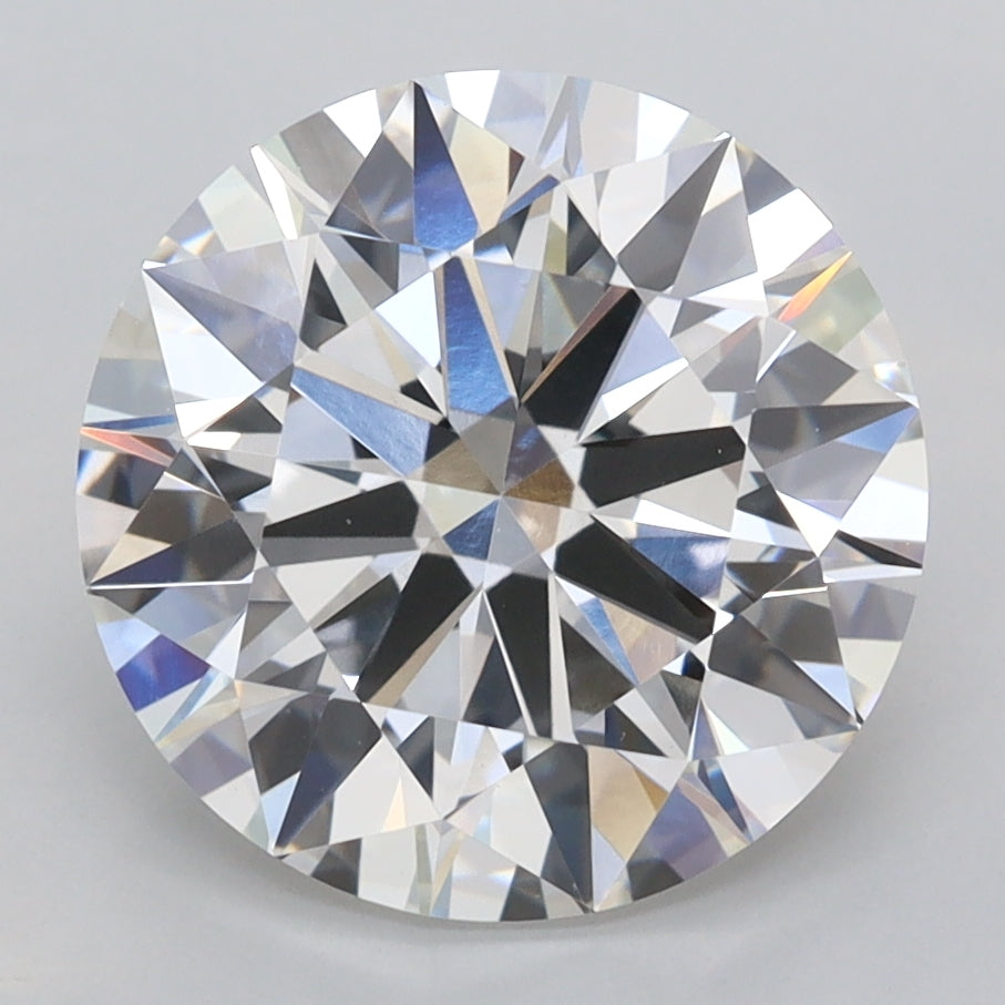 4.02 Carat Round Shaped, Ideal Cut, F Color, VVS2 Clarity, IGI Certified Lab Grown Diamond