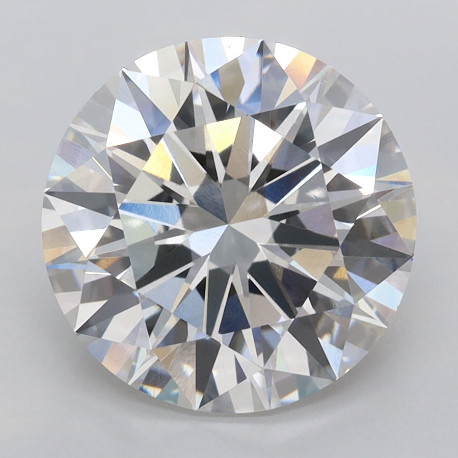 4.06 Carat Round Shaped, Ideal Cut, F Color, VVS2 Clarity, IGI Certified Lab Grown Diamond