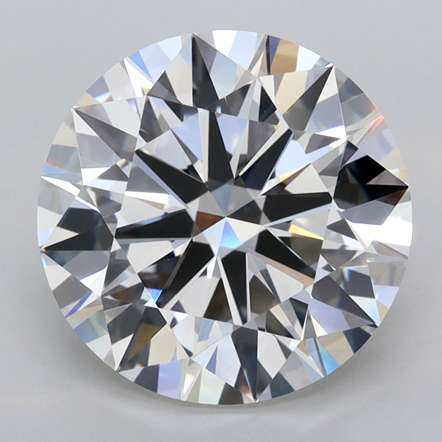 4.06 Carat Round Shaped, Ideal Cut, F Color, VVS2 Clarity, IGI Certified Lab Grown Diamond