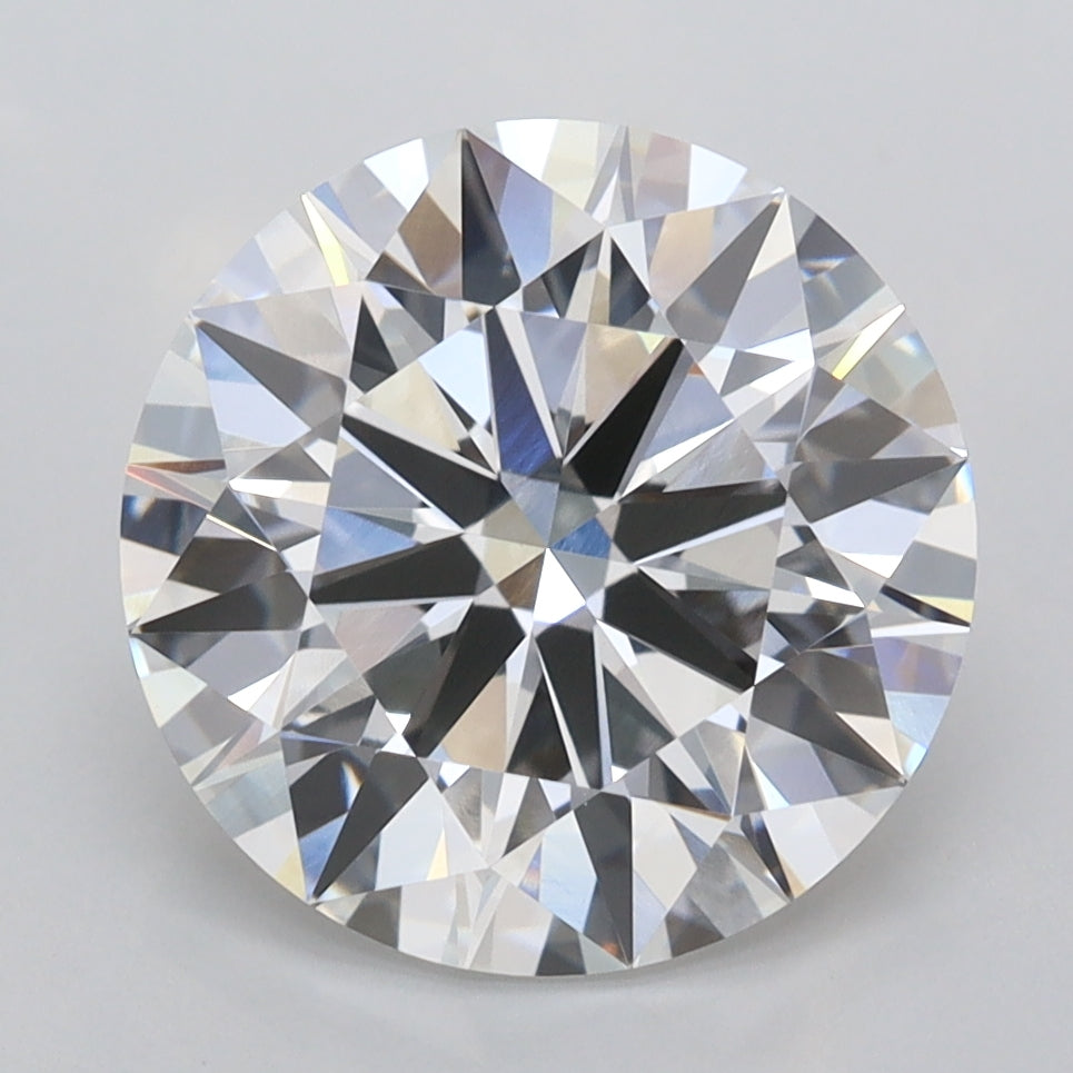 4.03 Carat Round Shaped, Ideal Cut, D Color, VVS1 Clarity, IGI Certified Lab Grown Diamond