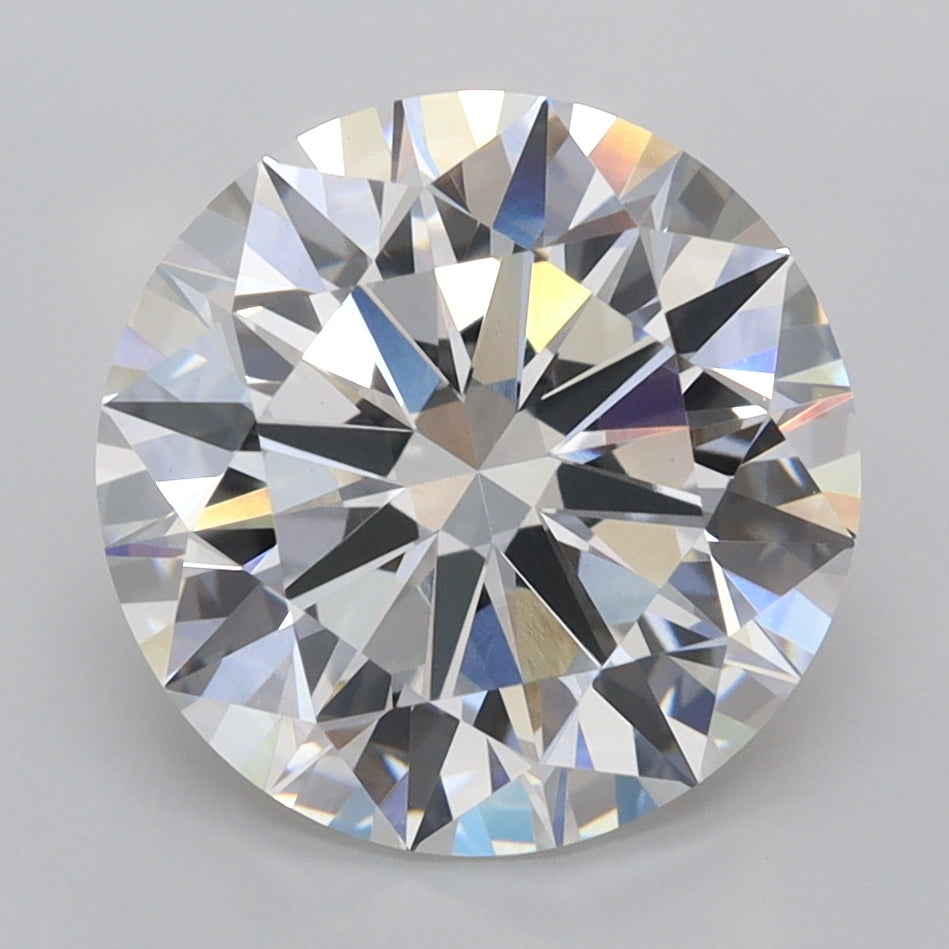 4.06 Carat Round Shaped, Ideal Cut, F Color, VVS2 Clarity, IGI Certified Lab Grown Diamond
