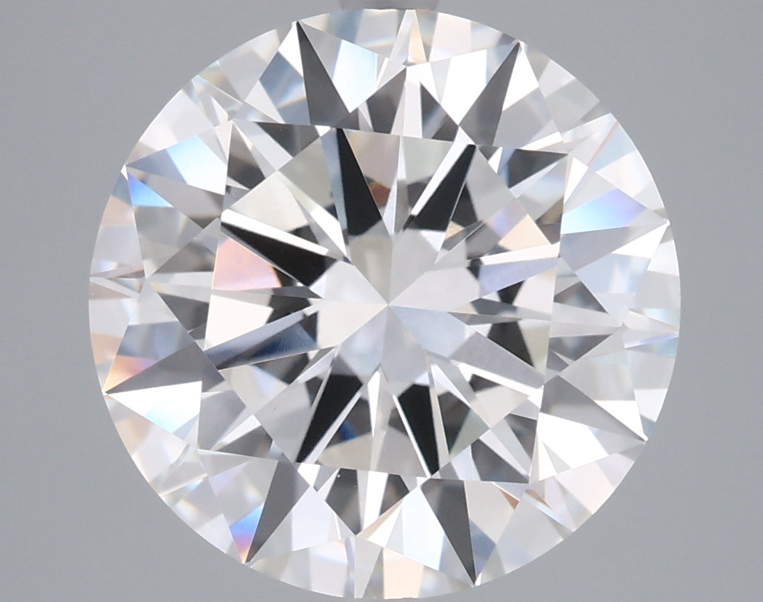 5.03 Carat Round Shaped, Excellent Cut, F Color, VVS2 Clarity, IGI Certified Lab Grown Diamond