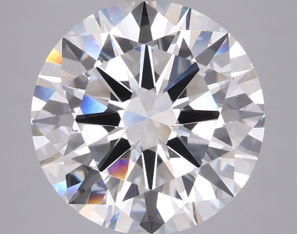 5.02 Carat Round Shaped, Excellent Cut, F Color, VVS2 Clarity, IGI Certified Lab Grown Diamond