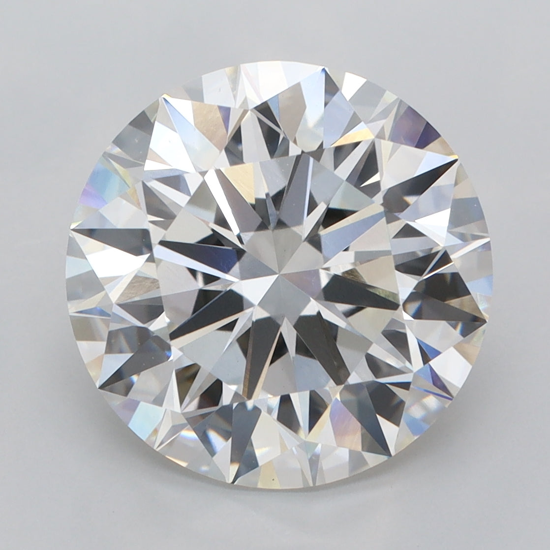 6.02 Carat Round Shaped, Ideal Cut, F Color, VS1 Clarity, IGI Certified Lab Grown Diamond