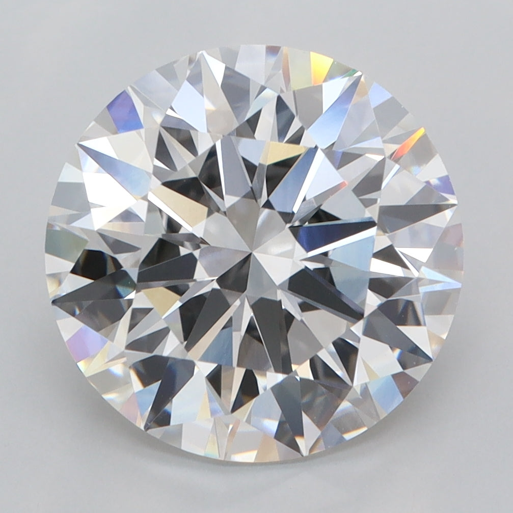 5.03 Carat Round Shaped, Ideal Cut, E Color, VVS2 Clarity, IGI Certified Lab Grown Diamond