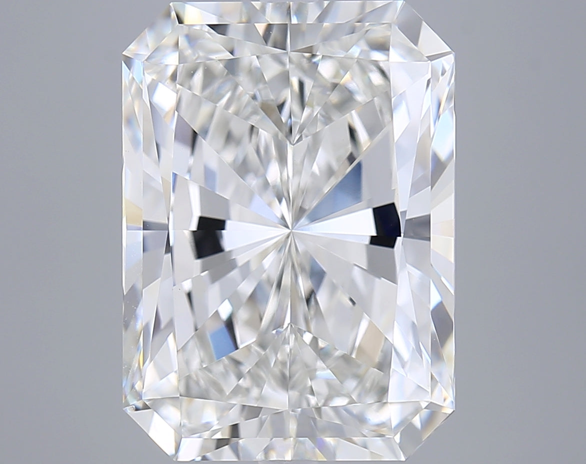 10.53 Carat Radiant Shaped, Excellent Cut, F Color, VVS2 Clarity, IGI Certified Lab Grown Diamond