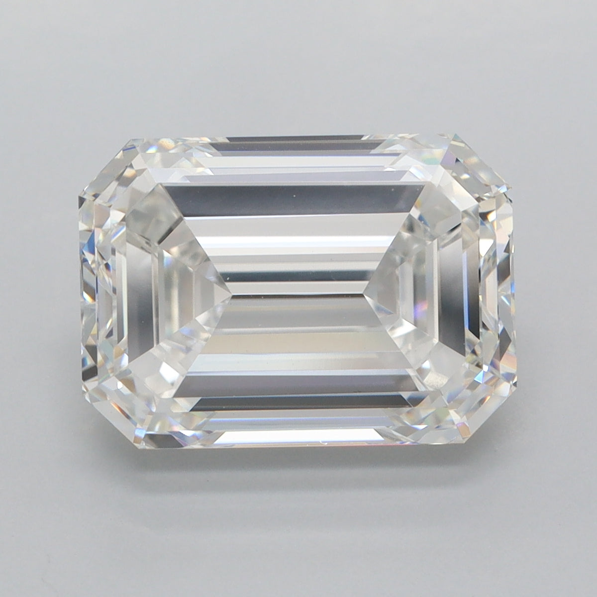 6.48 Carat Emerald Shaped, Ideal Cut, F Color, VVS2 Clarity, IGI Certified Lab Grown Diamond