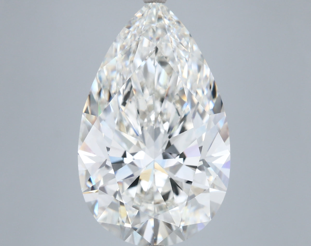 10.05 Carat Pear Shaped, Ideal Cut, G Color, VVS2 Clarity, IGI Certified Lab Grown Diamond