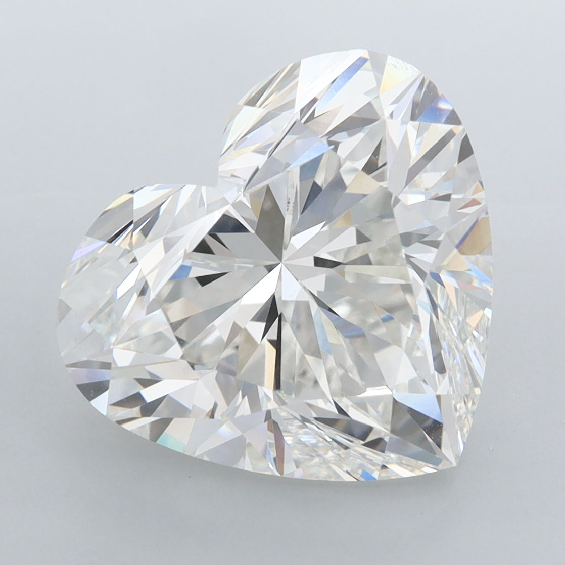6.04 Carat Heart Shaped, Ideal Cut, F Color, VVS2 Clarity, IGI Certified Lab Grown Diamond