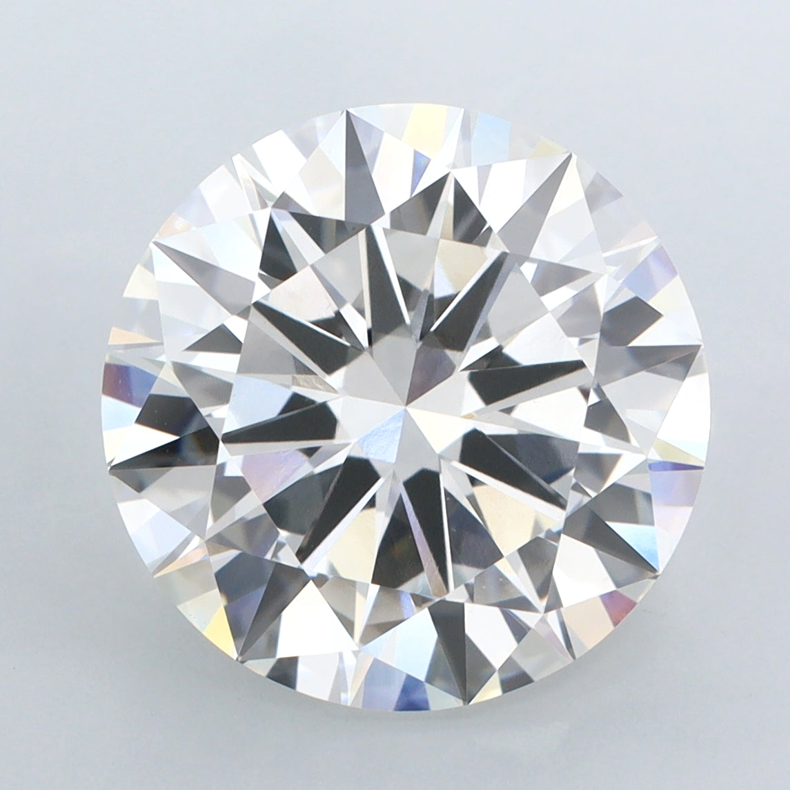 6.01 Carat Round Shaped, Excellent Cut, F Color, VVS2 Clarity, IGI Certified Lab Grown Diamond