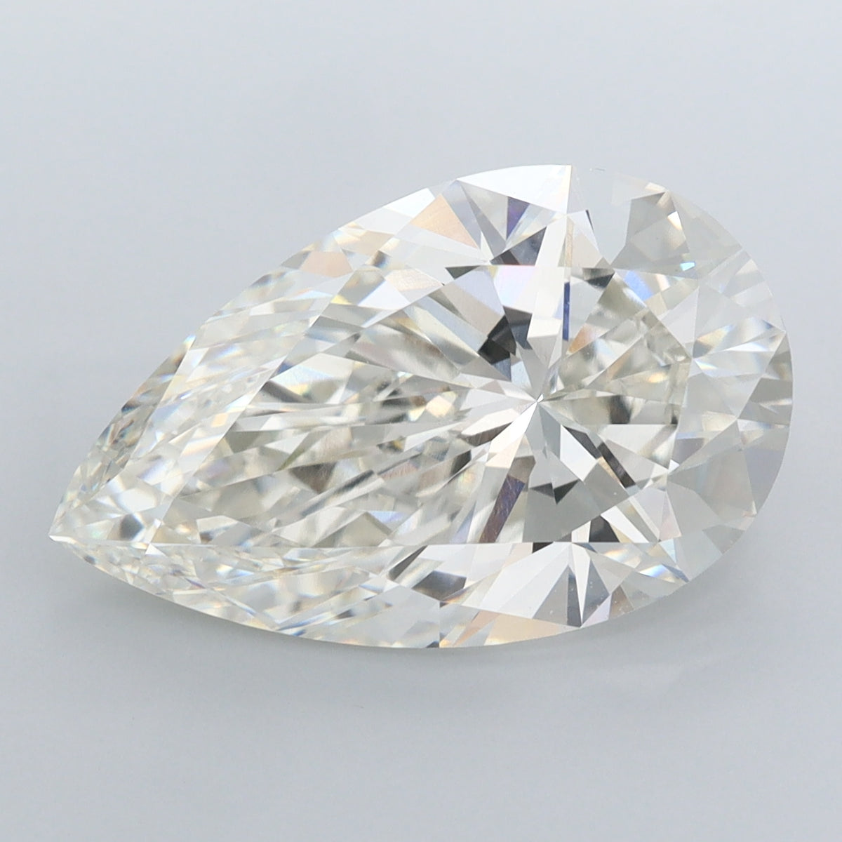 6.07 Carat Pear Shaped, Ideal Cut, G Color, VVS2 Clarity, IGI Certified Lab Grown Diamond