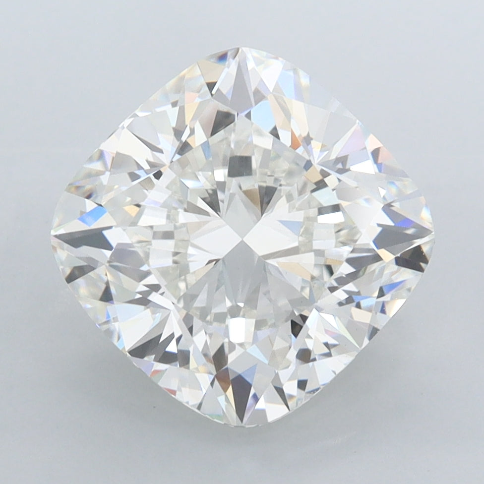 4.55 Carat Cushion Shaped, Ideal Cut, G Color, VVS2 Clarity, IGI Certified Lab Grown Diamond