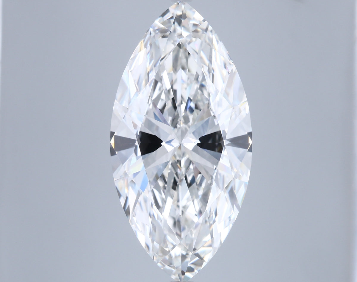 9.01 Carat Marquise Shaped, Ideal Cut, F Color, VVS2 Clarity, IGI Certified Lab Grown Diamond
