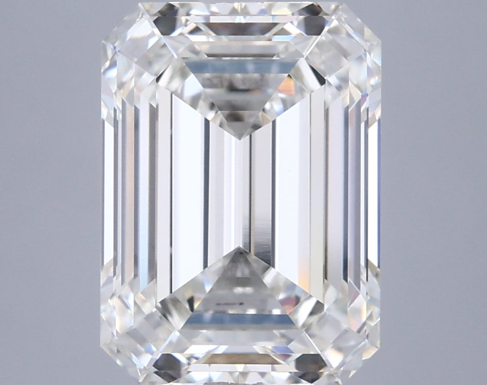 5.03 Carat Emerald Shaped, Ideal Cut, G Color, VVS2 Clarity, IGI Certified Lab Grown Diamond