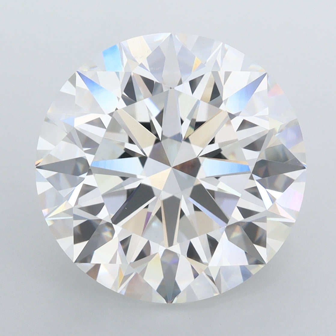 7.02 Carat Round Shaped, Ideal Cut, F Color, VVS2 Clarity, IGI Certified Lab Grown Diamond