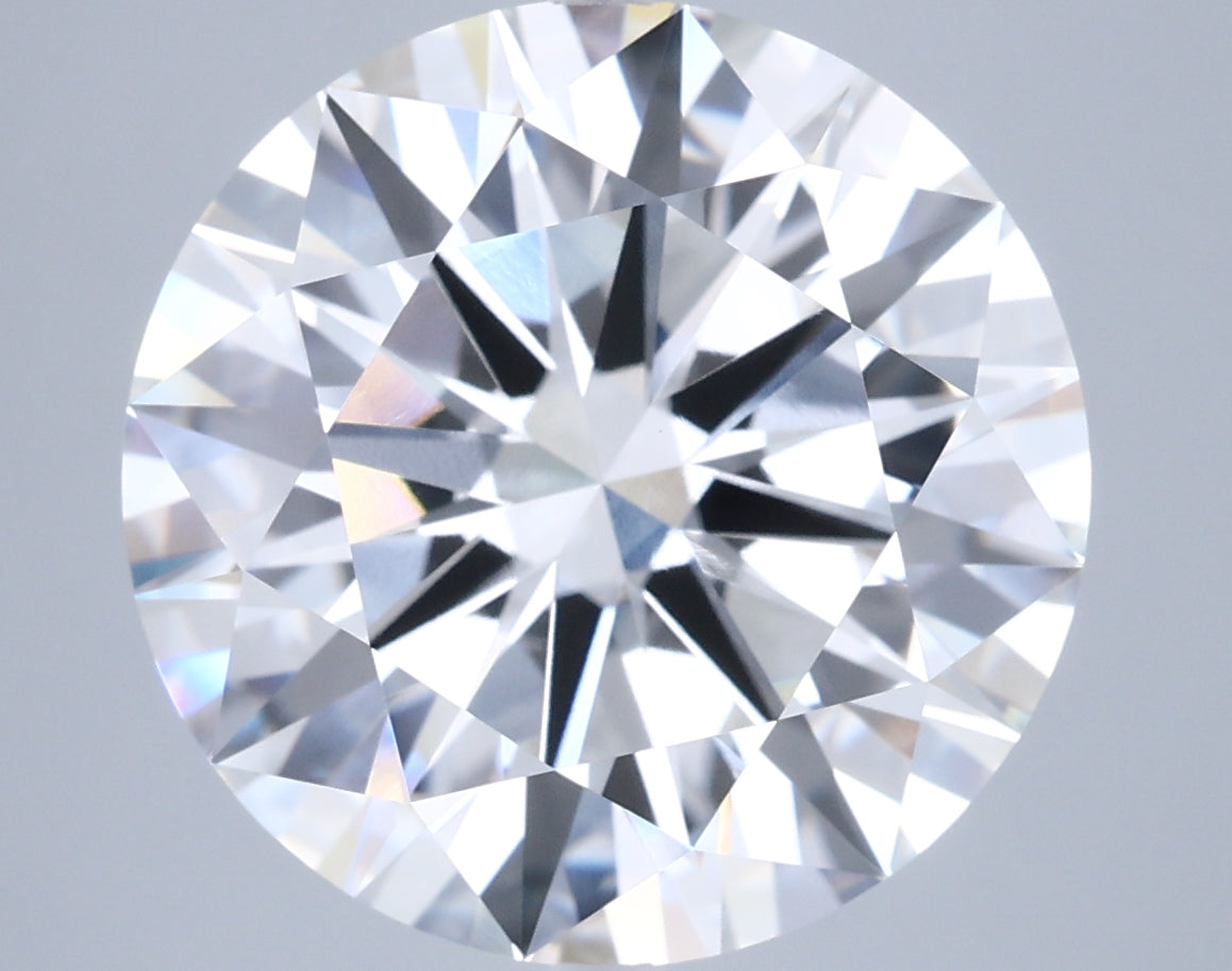 9.06 Carat Round Shaped, Ideal Cut, F Color, VVS2 Clarity, IGI Certified Lab Grown Diamond