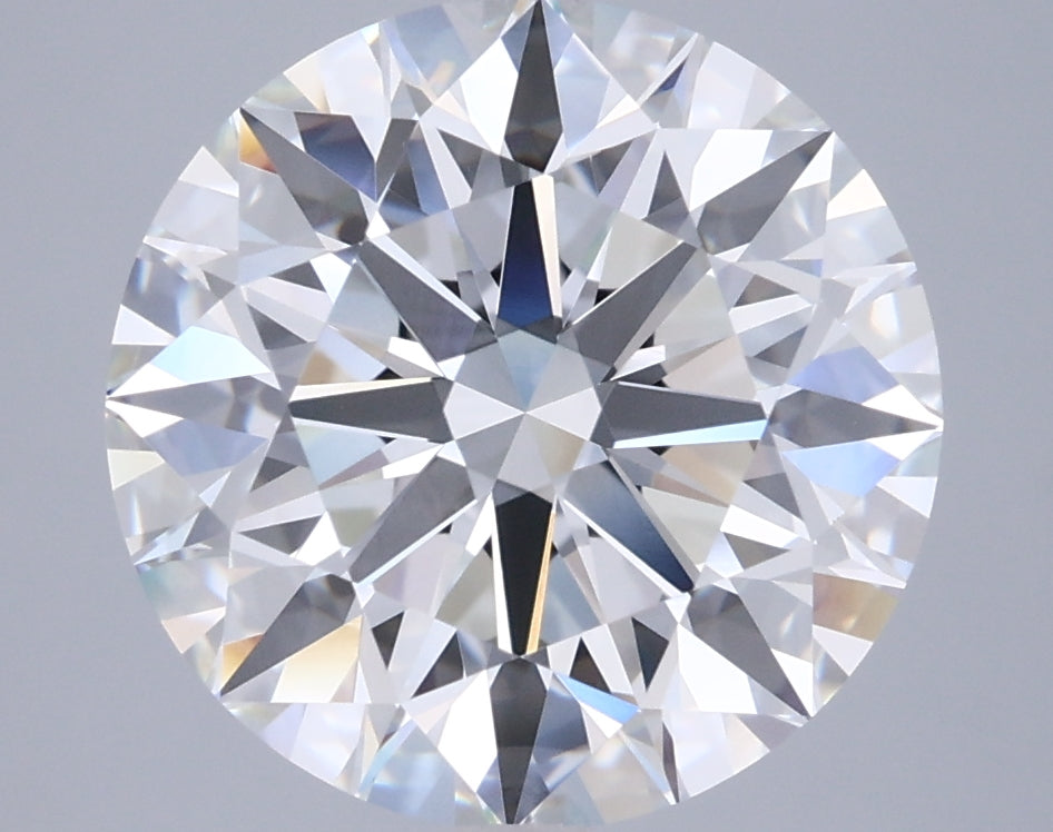 5.54 Carat Round Shaped, Ideal Cut, F Color, VVS1 Clarity, IGI Certified Lab Grown Diamond