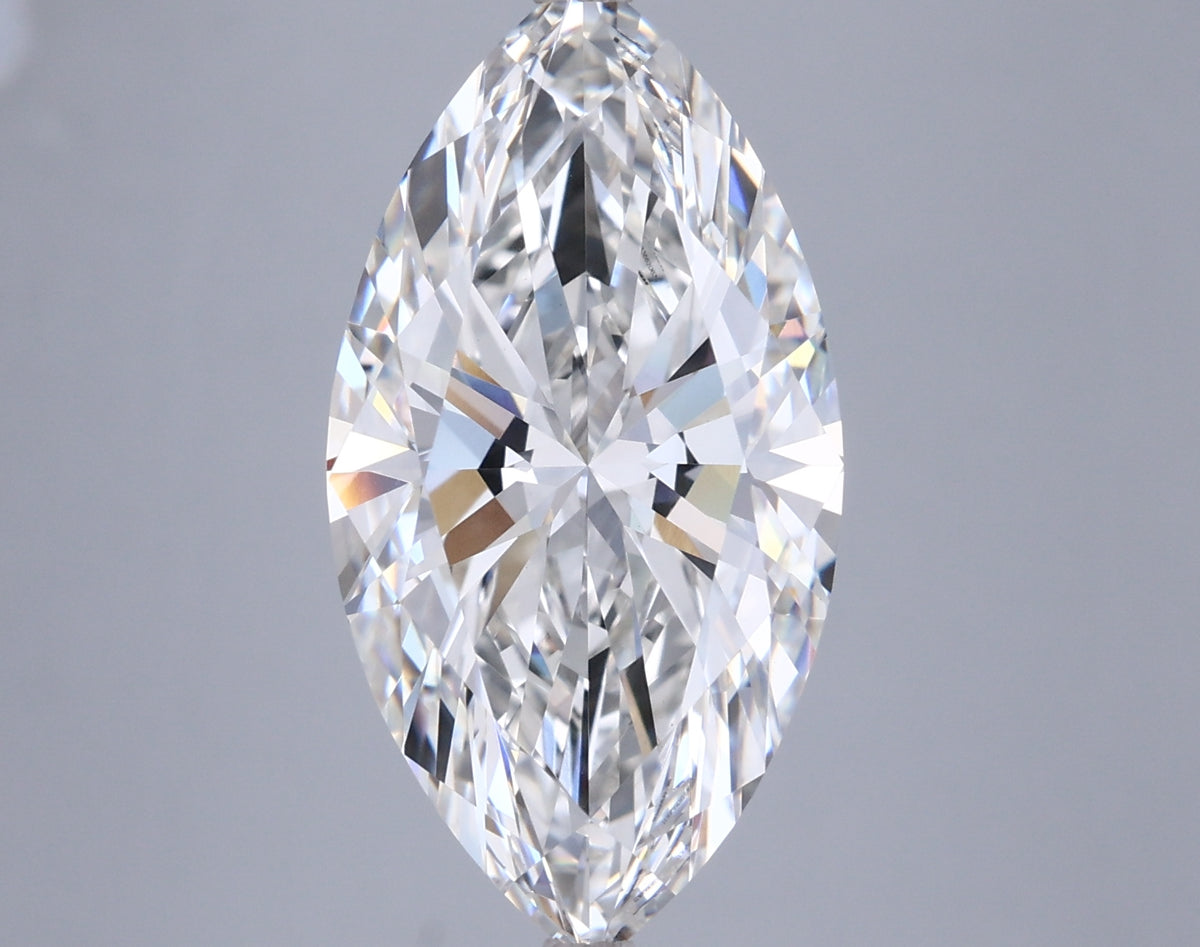 6.11 Carat Marquise Shaped, Ideal Cut, G Color, VVS2 Clarity, IGI Certified Lab Grown Diamond