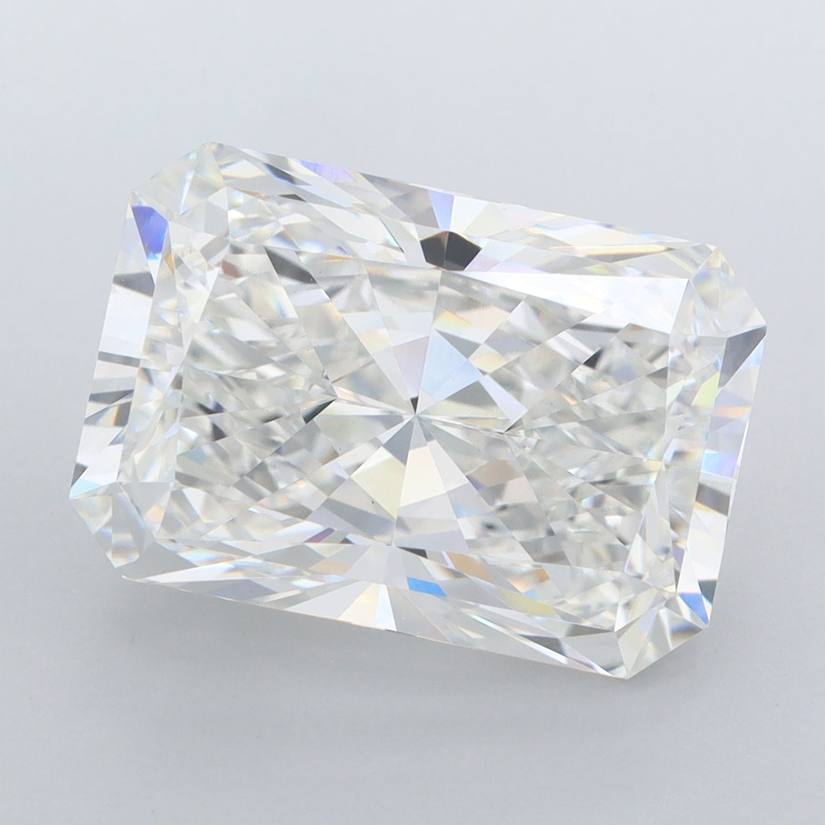 7.79 Carat Radiant Shaped, Excellent Cut, E Color, VVS2 Clarity, IGI Certified Lab Grown Diamond