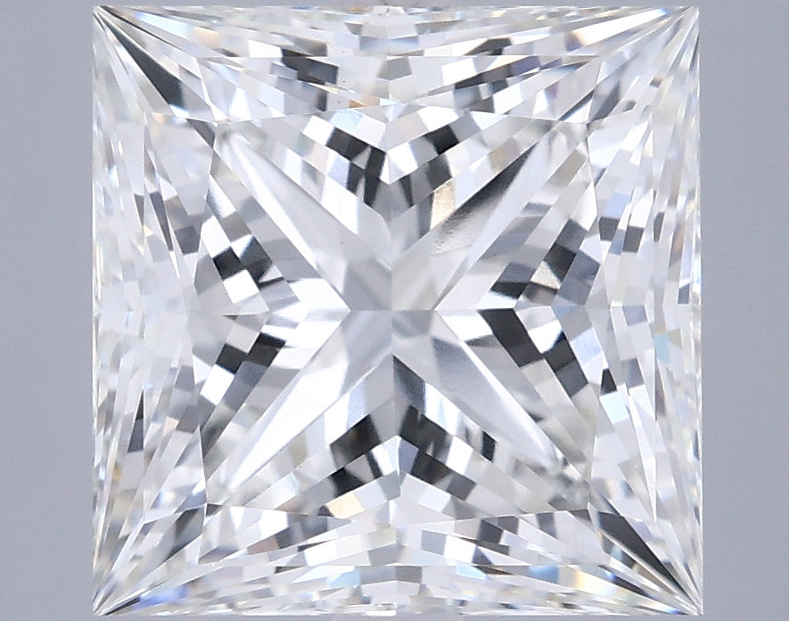 5.04 Carat Princess Shaped, Ideal Cut, G Color, VVS2 Clarity, IGI Certified Lab Grown Diamond