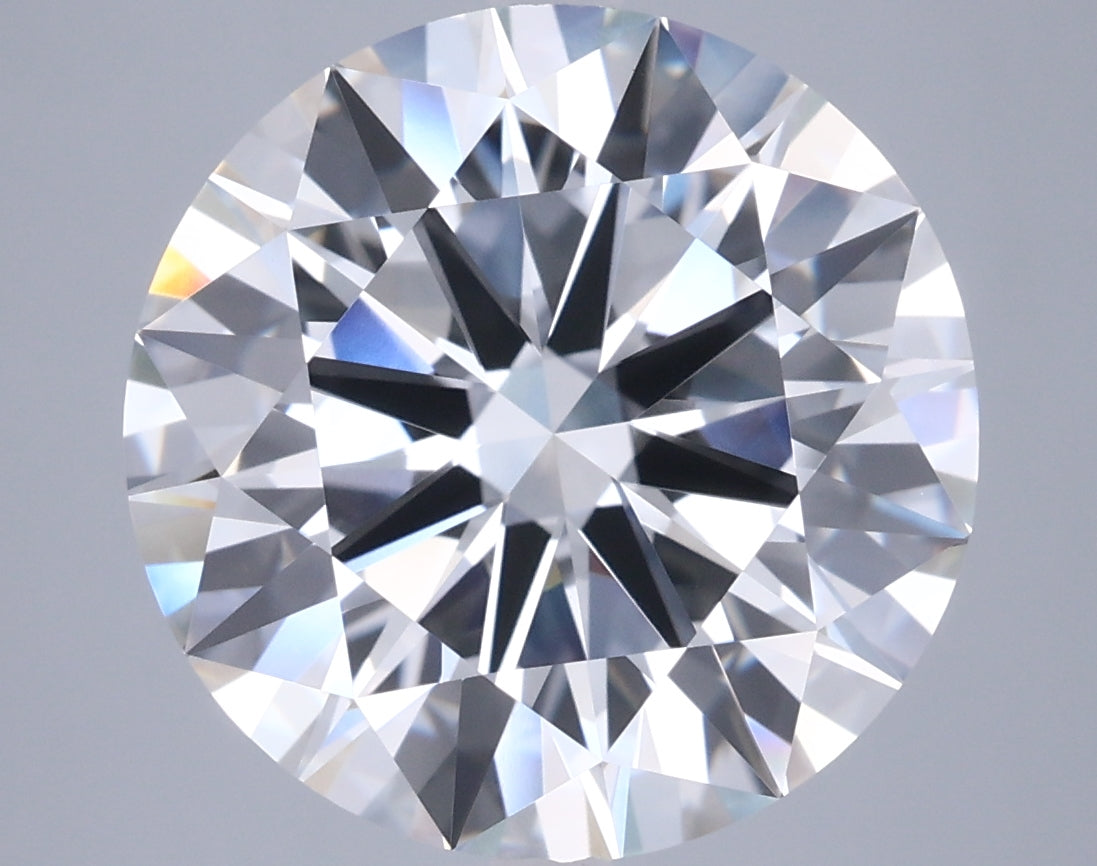 8.04 Carat Round Shaped, Ideal Cut, E Color, VVS2 Clarity, IGI Certified Lab Grown Diamond