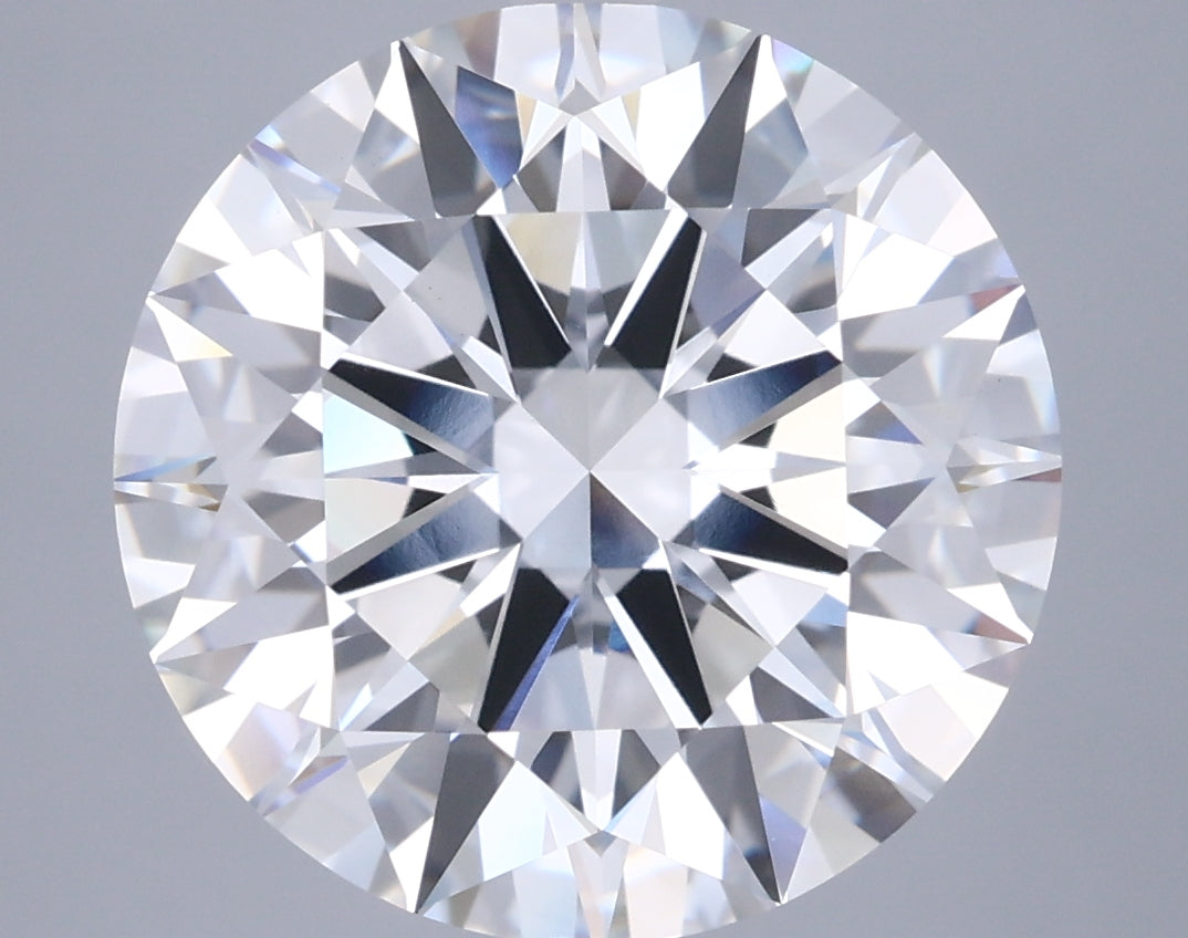 8.04 Carat Round Shaped, Ideal Cut, F Color, VVS2 Clarity, IGI Certified Lab Grown Diamond