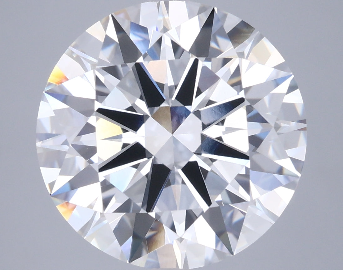 8.07 Carat Round Shaped, Ideal Cut, F Color, VVS2 Clarity, IGI Certified Lab Grown Diamond