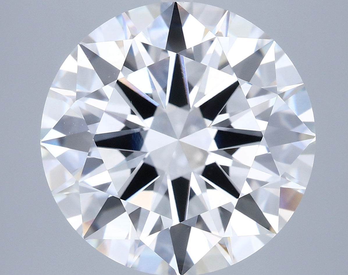 8.03 Carat Round Shaped, Excellent Cut, F Color, VVS2 Clarity, IGI Certified Lab Grown Diamond