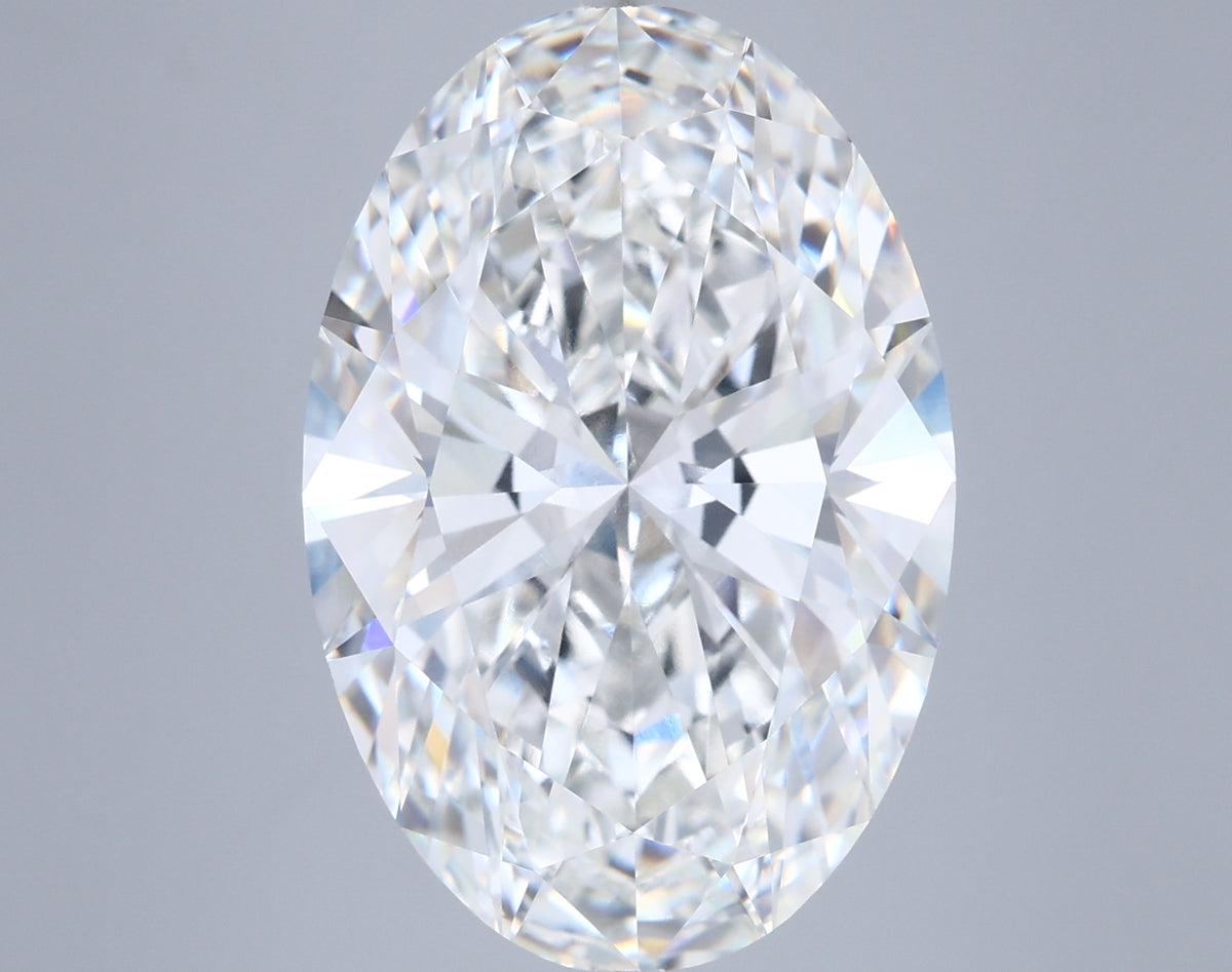 10.07 Carat Oval Shaped, Ideal Cut, F Color, VVS2 Clarity, IGI Certified Lab Grown Diamond